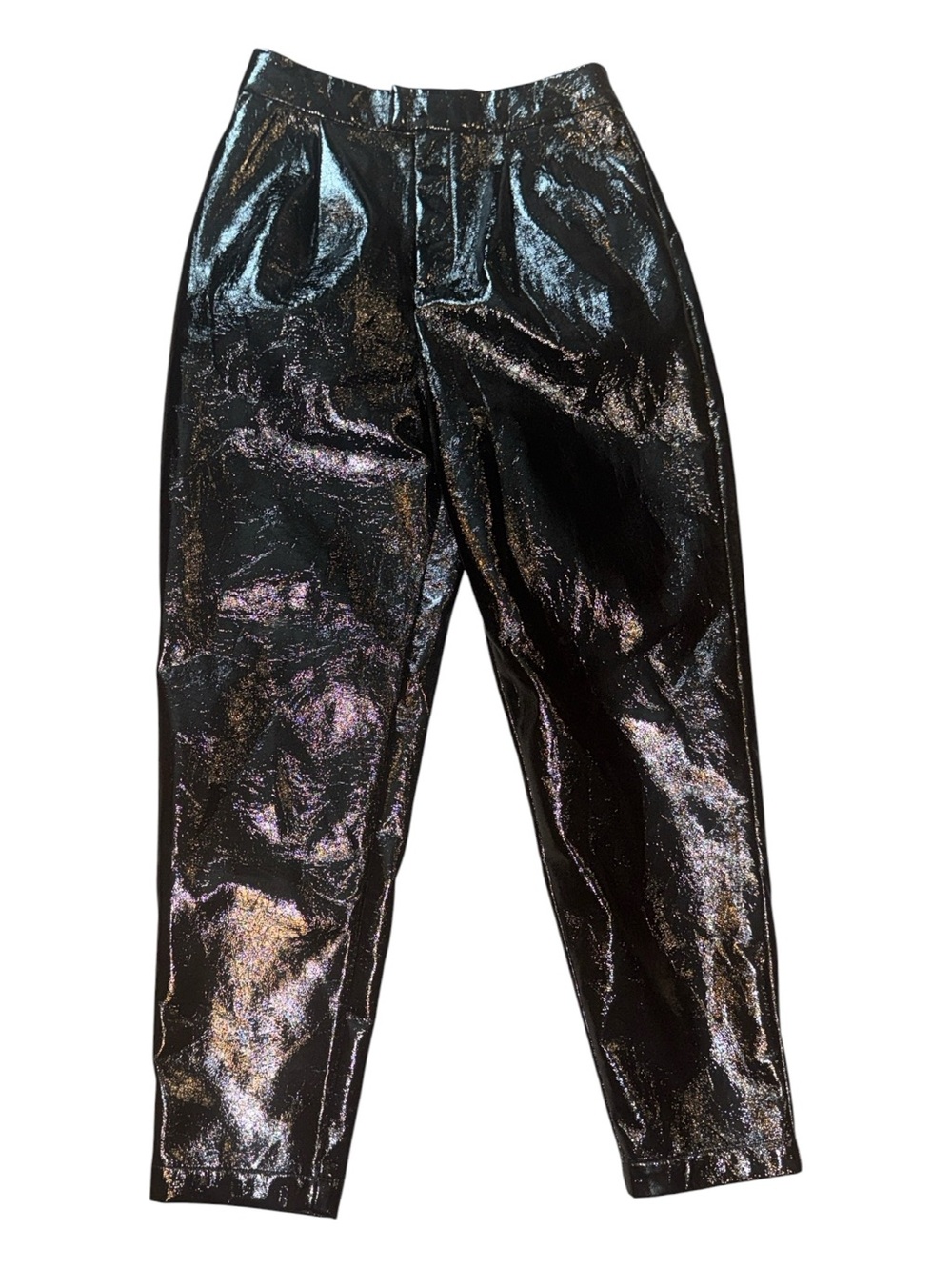 L'Academie The Arielle Pant in Black Faux Leather Size S - Picture 4 of 6